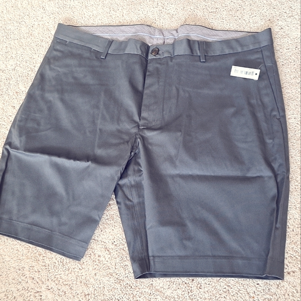 Buttoned Down Gray Chino Shorts.